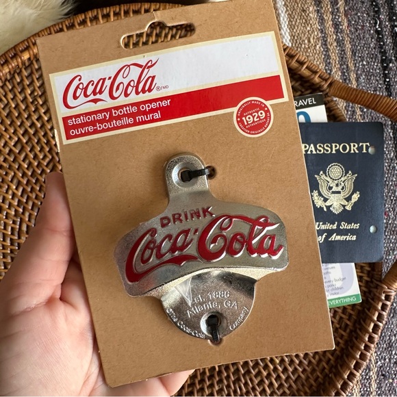 Coca Cola Stationary Walk Hanging Metal Bottle Opener New in Package - Picture 4 of 5